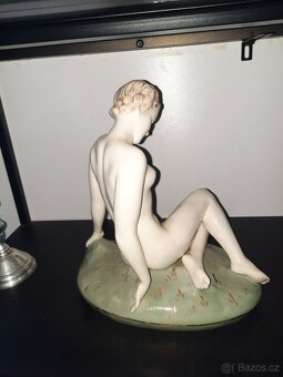 Velký porcelánový akt Royal Dux A.DECO A JINÉ STAROŽITNOSTI - 4