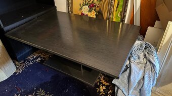 ČERNÁ OBÝVACÍ STĚNA - DŘEVO - MASIV - 4