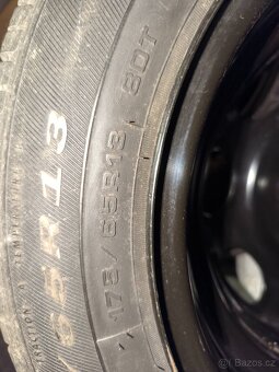 2x Nový disk s novou pneu 4x100 175/65 R13 - 4