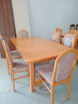 Masivní stůl a židle - 4