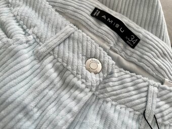 Světle modré manžestráky AMISU vel . 34/ xs - 4
