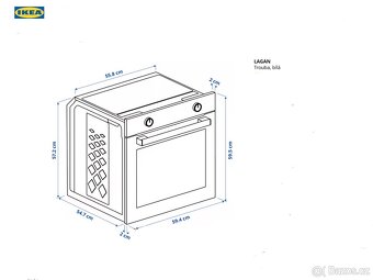 Vestavná elektrická trouba Lagan, Ikea - 4