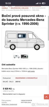 Boční pravé posuvné okno - MB Sprinter - 4