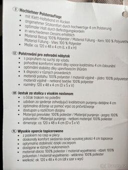 Podsedáky na zahradní nábytek 4x - 4