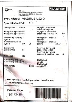 Litinový kotel Viadrus U22, čerpadlo - 4