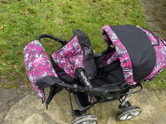 Kočárek trojkombinace pěkný-skládací komplet - 4
