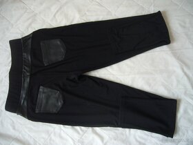 Legíny s koženkovými doplňky - 4