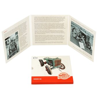 Stříbrná mince Na kolech - Traktor Wikov 22 proof - Novinka - 4