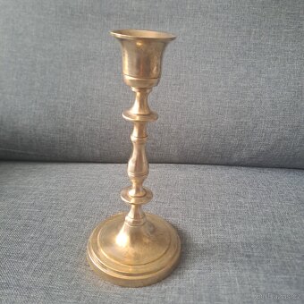 Mosazný svícen - top stav - 4