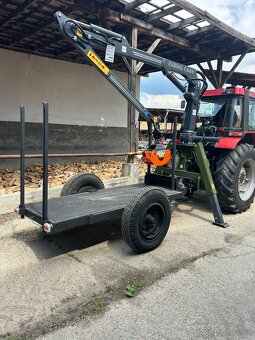 Vlečka s hydraulickou rukou FARMA - 4