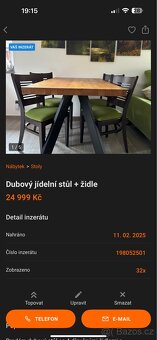 Set - Sedací a jídelní souprava; skříňka - 4