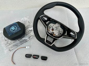 Volant zkoseny DSG VRS airbag skoda octavia IV vyhrievany - 4