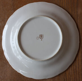 Talíř2 sběratelský, porcelán, motiv květiny - 4