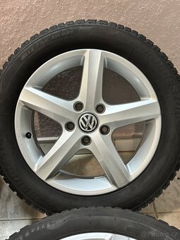 ALU ORIG.KOLA VW GOLF 5x112 ZIMNÍ PNEU - 4