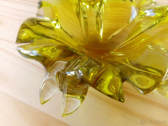 Popelník z hutního skla, ruční výroba - 4