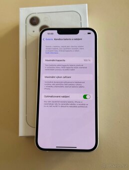 iPhone 13 Starlight BATERIE 100% TOP - 4