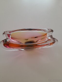 Hutní sklo - miska z 80. let - 4