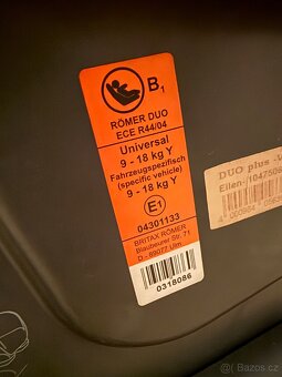 Autosedačka Britax Römer duo isofix - 4
