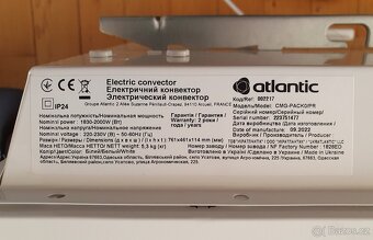Elektrický přímotop ATLANTIC F125 2000 W - 4