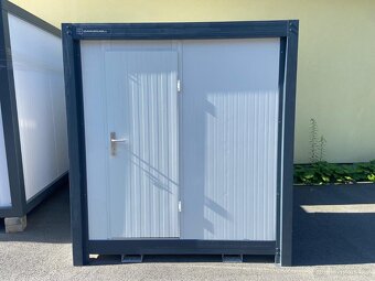 NOVÝ malý kontejner WC + sprcha, umyvadlo, ohřívač 220x130cm - 4