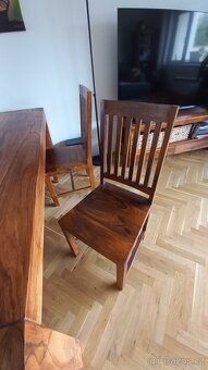 jidelni stůl + 4 židle masiv palisandr - 4