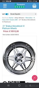Brabus Monoblock VI Platinum 9J R21 et57 trojdielne - 4