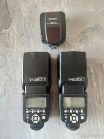 2x blesk Yongnuo yn560 III + odpalovač yn560-TX - 4