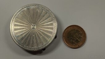 Velmi stará a zachovalá stříbrná art-deco krabička - 4