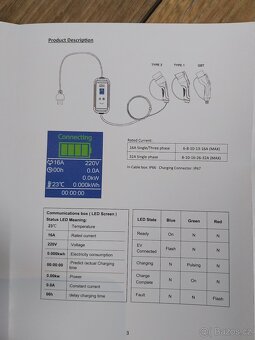 Nabíječka na elektroauta 380V, 16 A, 11KW - 4
