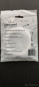 USB kabel micro 1,8m , bílý - 4