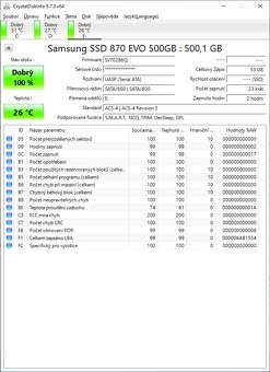 NOVÝ, rychlý a značkový Samsung SSD 870 EVO SATA 2.5” 500GB - 4