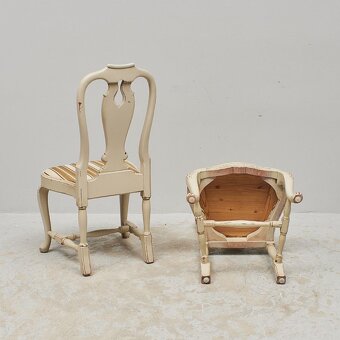 2 x zidle rokoko styl - AKCE - 4