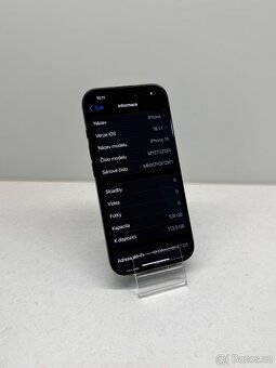 ZÁNOVNÍ APPLE IPHONE 16 128GB-ČERNÝ, BATERIE 100%, ZÁRUKA - 4