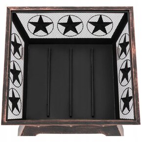 Přenosné rustikální ohniště s pohrabáčem - 4