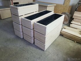 Masivní dřevěné truhlíky, záhony - 4