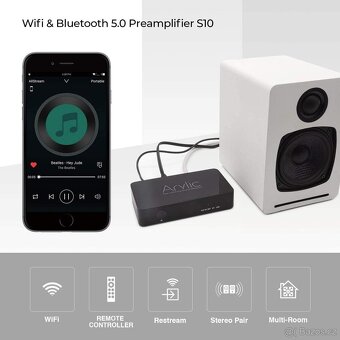 Arylic S10+WiFi & Bluetooth 5.0 předzesilovač - 4