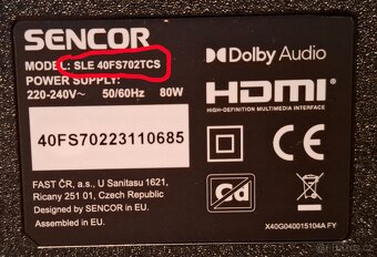 LED SENCOR 40FS702TCS - 4