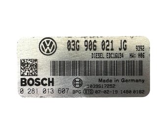 Řídící jednotka motoru 03G906021JG BMM VW Golf 5 r.v. 2007 - 4