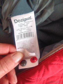 Desigual červený kabát,bunda vel.36/38 - 4