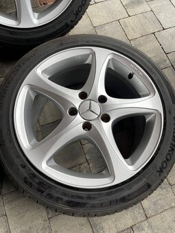 Zánovní alu kola 5x112 včetně letních pneu 225/45R17 - 4