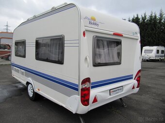 Prodám karavan Hobby 410 sfe,r.v.2007 + mover, markýza ,stan - 4