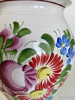 Keramická váza, vázička, chodská keramika. 19,8 cm. - 4