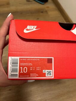 Nové tenisky Nike Huarache bílé krémové komplet balení s kra - 4