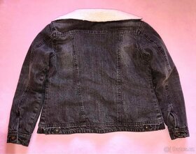 Džínová bunda s kožíškem - 4