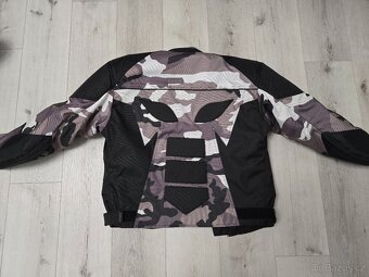 Pánská kombinéza na motorku RSA Camuflage šedá - 2 dílná - 4