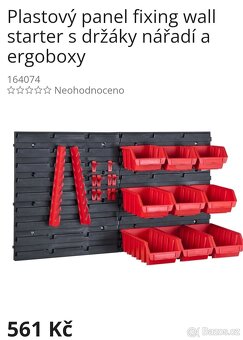 Plastový držák na zeď na nářadí - 4