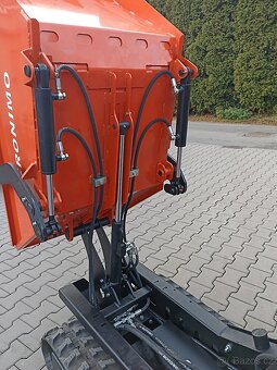 pásový dumper 600 kg nosnost, samonakládací dumper - 4