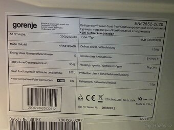 LEDNICE GORENJE - HZF33682SED - 4