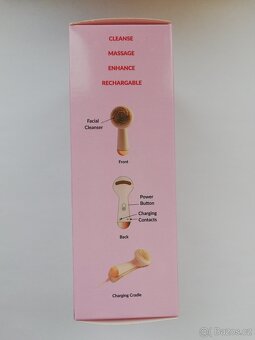 Silikonový čistící a masážní přístroj na obličej - 4