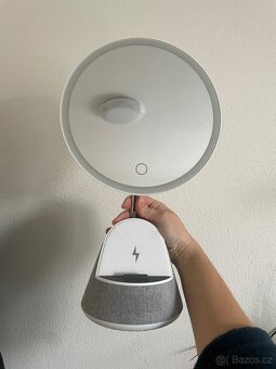 Zrcadlo s budíkem, radiem, bluetooth - 4